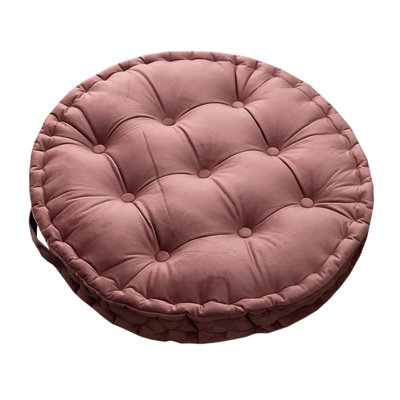 23.6" Round Solid Meditation Cushion, Thick Floor Pillow for Yoga & Tatami