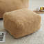 Fauteuil à billes en forme de coquillage géant avec tabouret à la mode-1207348124