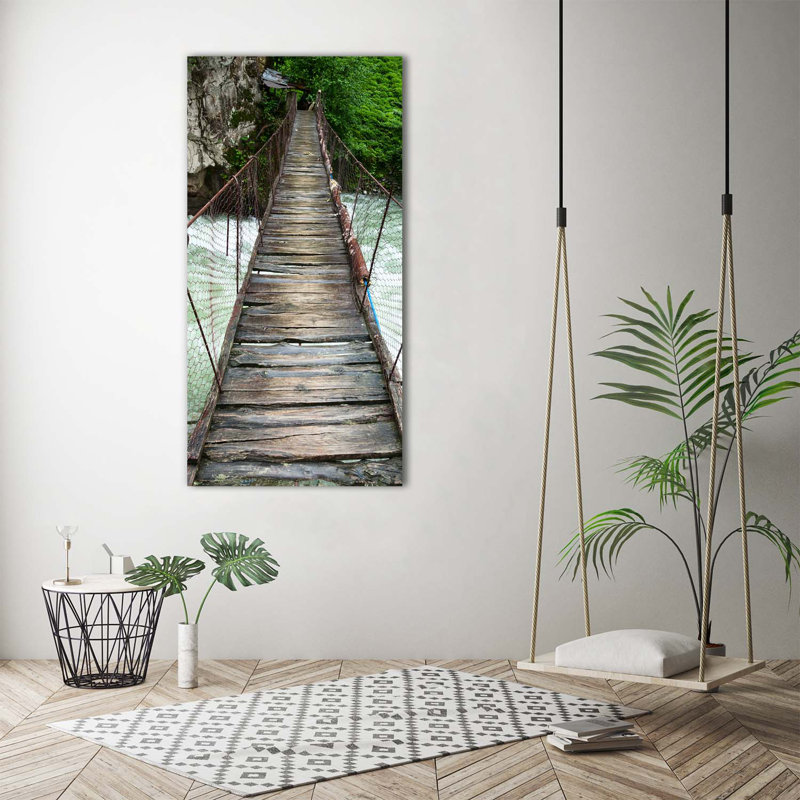 Suspension Bridge - Wrapped Canvas Print