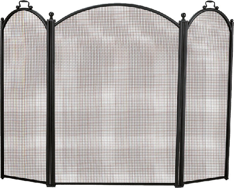 Pare-étincelles en acier à 3 panneaux Linnette