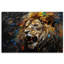 Lion On A Dark Background - No Frame Print on Canvas