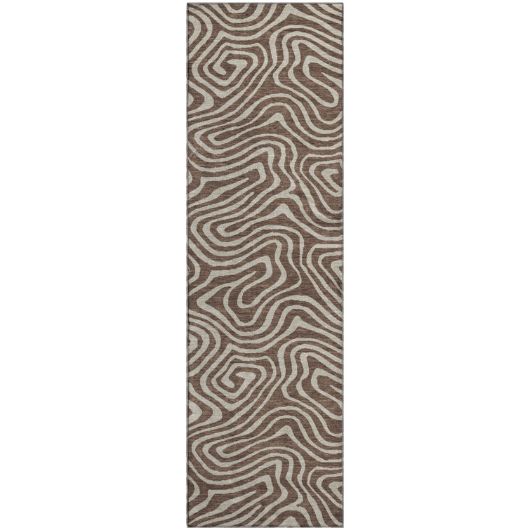 Premium Machine Washable Guada AMF1020 Swirls Rug