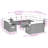 Vidaxl Garden Sofa Set Black