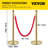 VEVOR 37.4'' H x 60'' W Stainless Steel Stanchion System
