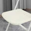 Ensemble de 4 chaises pliantes en acier inoxydable blanc - capacité de 800 lb robuste, empilable et imperméable