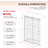 UKD01 56 to 58 in. x 80 in. H Frameless Double Sliding Shower Door with 3/8 in. (10mm) Clear Glass -120280485-122741029