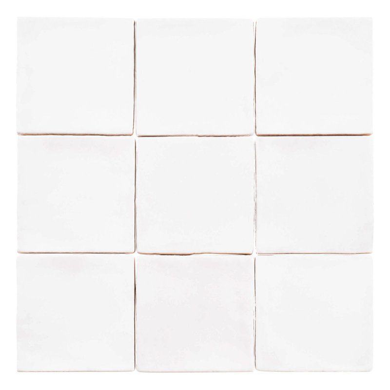 Jenae 4-in. Zellige Glossy Ceramic Wall Tile, Signet