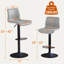 Ensemble de tabourets de bar, tabourets de bar à hauteur de comptoir avec dossier, tabourets de bar réglables de 24 à 32 po, tabourets de bar en similicuir pour îlot de cuisine-169177665-186712873