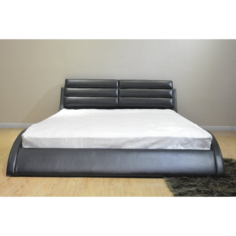 Terraza Vegan Leather Platform Bed, King