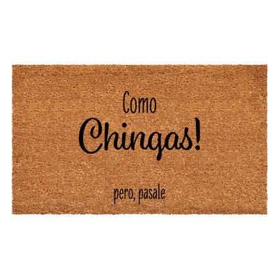 Paillasson Como Chingas pero pasale 24 po x 36 po