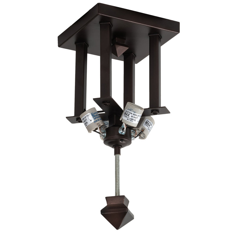 Valencia Mission 4 - Light Flush Mount