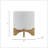 8" DIAMOND PLANTER W/ STAND, WHITE