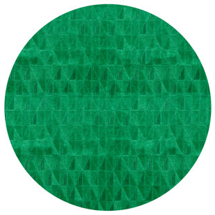 Tapis vert tissé à la machine Fragment