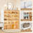  5-Tier Double Column Foldable Shoe Storage Cabinet With Magnetic Doors For Closet Entryway In White-1859002885