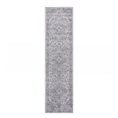  Silver / Oriental Runner Rug
