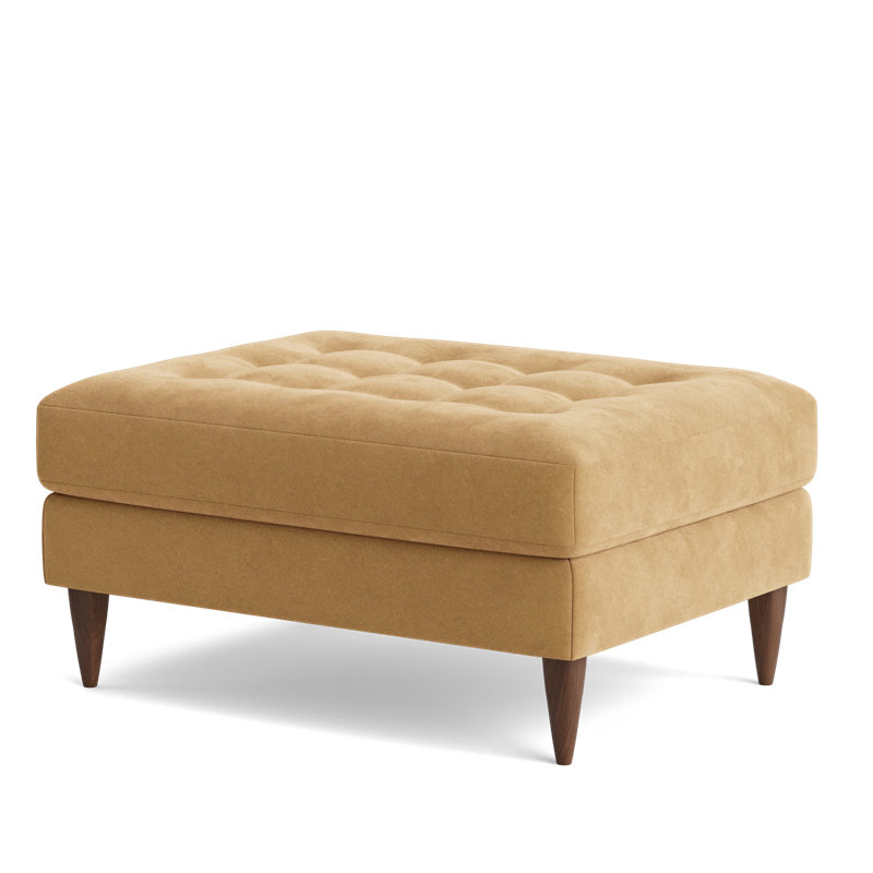 MCM Ottoman, Performance Velvet - Nutmeg