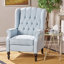 Fauteuil inclinable capitonné en tissu-1736306031