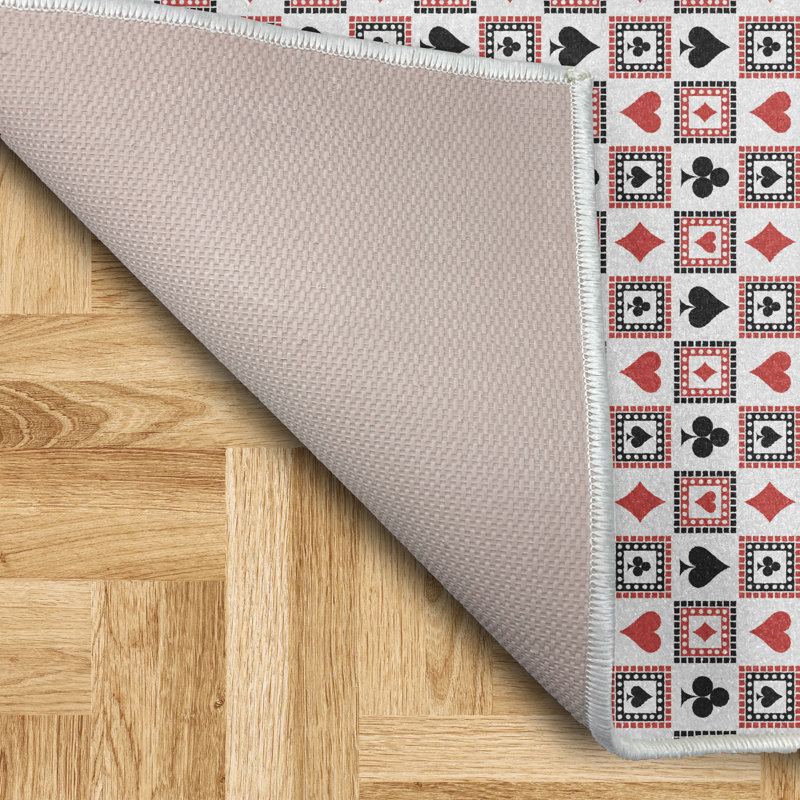 Tapis de casino East Urban Home, Rectangle 2 pi 6 po x 5 pi