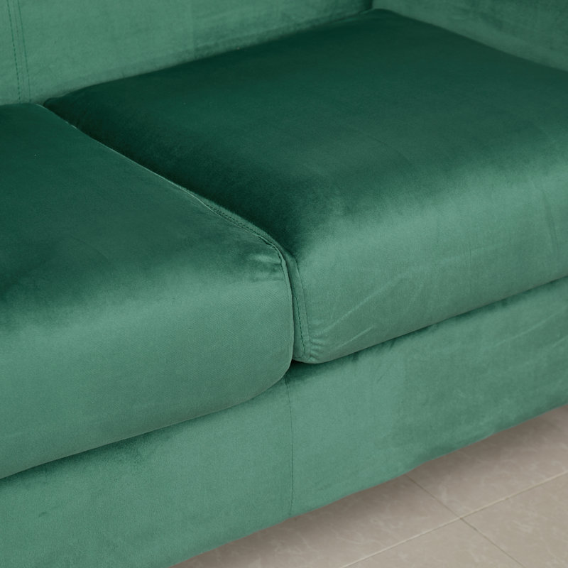 Causeuse capitonnée 2 pièces, Vert