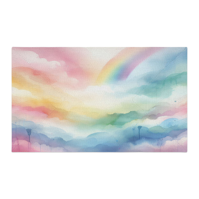 Tapis tressé Rainbow Drift, Rectangulaire 3 pi x 5 pi