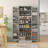 65" Kitchen Pantry Cabinet, Modern Storage Cabinet With Doors And Shelves, Freestanding Cupboard For Dining Room-1481563438
