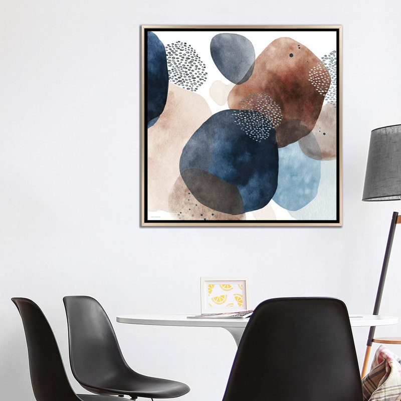 Cycles éternels - reproduction d'art murale - toile encadrée, 37 po x 37 po, Toile avec cadre, Champagne