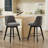 Modern 360° Swivel Counter Stools Set Of 2 - 25" Counter Height Breathable Linen-Cotton, BIFMA Certified For Kitchen Island & Home Bar, Gray-562678776