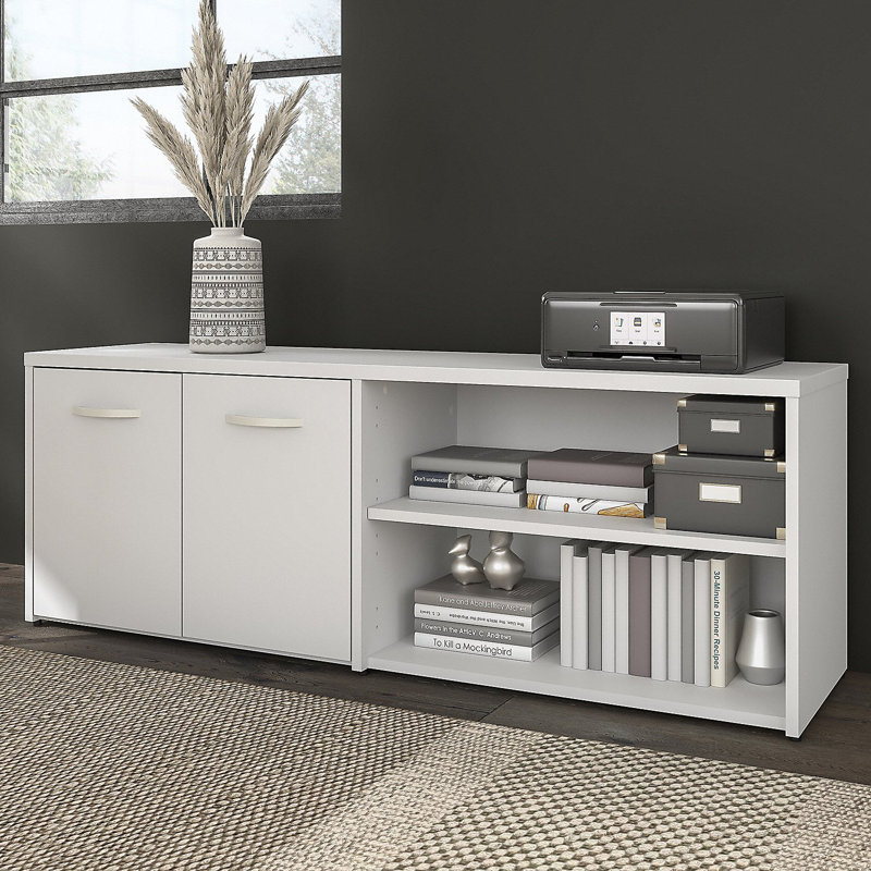 Kathren 60'' Wide 2 - Shelf Credenza, White