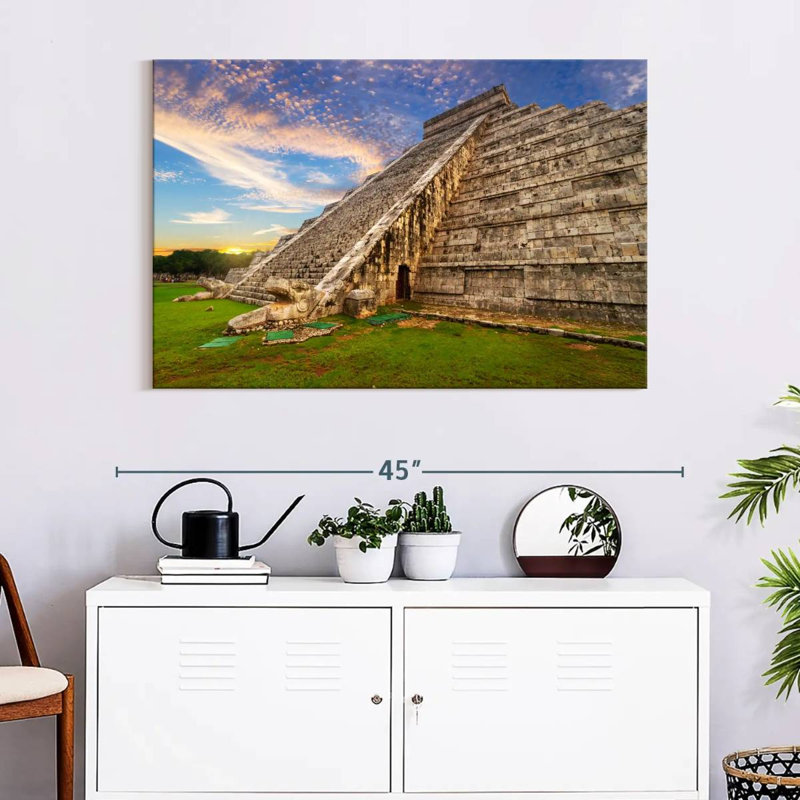 Adella Kukulcan Step Pyramid, 26" H x 39" W