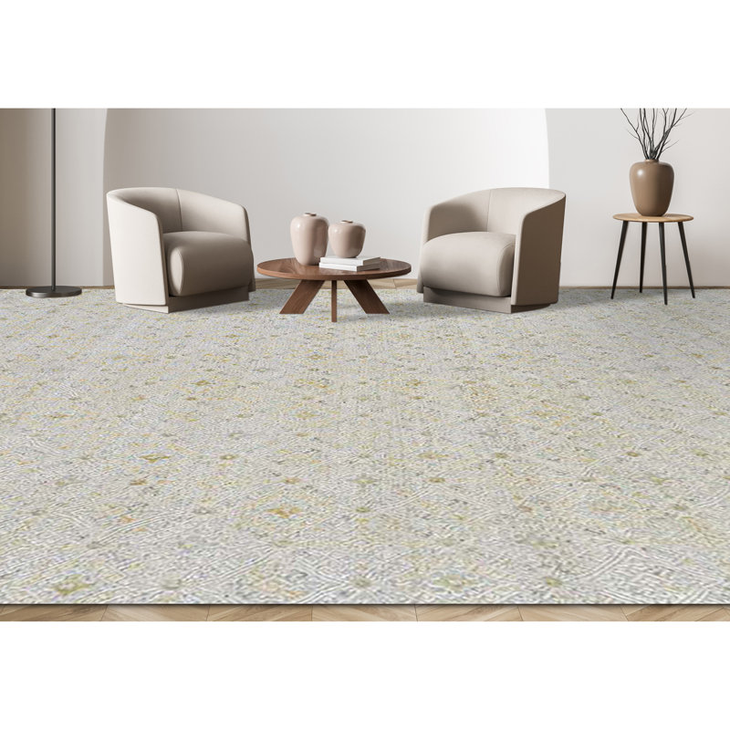 Wool Geometric Area Rug, Rectangle 8' x 10'