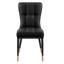 Chaise rembourrée moderne avec structure en métal-456032069