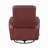 Glider Reclining Chair Swivel Motion Breathable Faux Leather Upholstery Luxury Living Room Furniture, Movie Chair-1633114175
