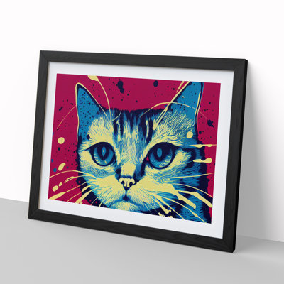 Cat Splashed Vol.7 Abstract - Single Picture Frame Print