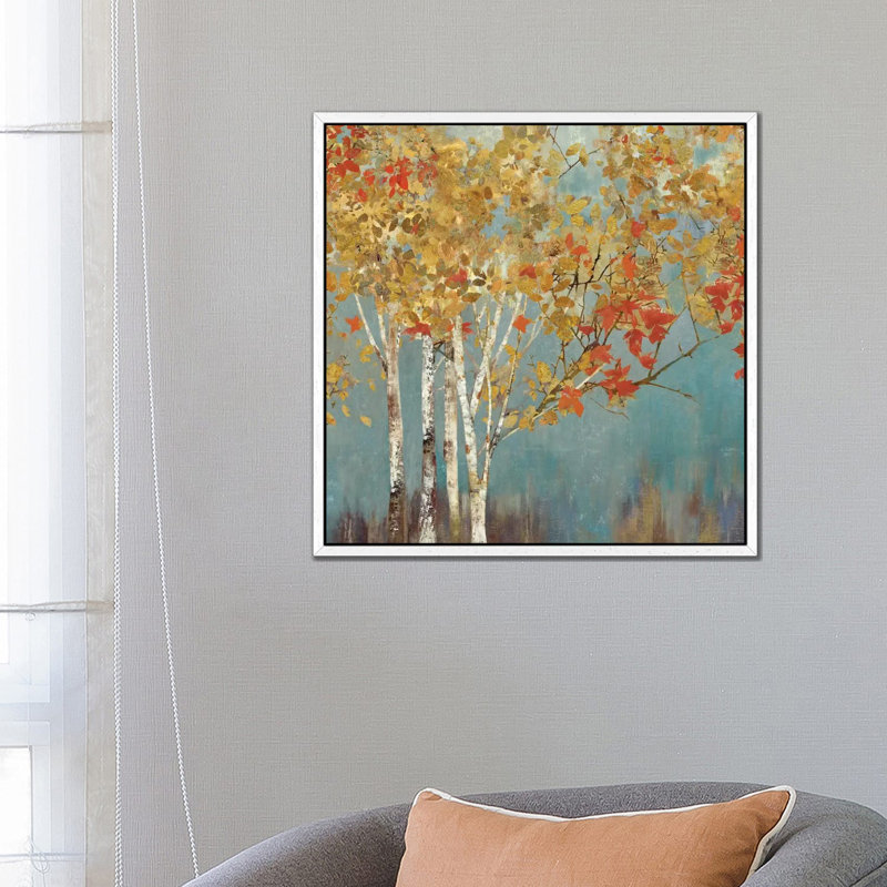 First Moment II by Allison Pearce - Painting on Canvas, 66.04 cm H x 66.04 cm W, White Framed Canvas