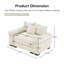 Canapé modulaire surdimensionné 54,3 po Cloud-389797464