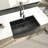 30" L x 21" W Farmhouse Kitchen Sink Gunmetal Black Stainless Steel Kitchen Sink Apron Front Sink-123802458