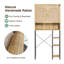 Rattan Over The Toilet Storage Cabinet With Adjustable Shelf