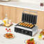 6PCS Commercial Waffle Stick Maker Waffle Baker Hot Dog Waffle Iron 1500W