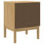 Paycen 45cm W Solid Wood Bedside Table-453535580