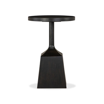 Joonwon Solid Wood Pedestal End Table
