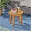 Charming Outdoor Acacia Wood Side Table For Stylish Patio Enhancement