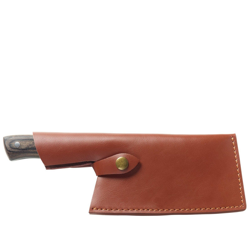 Couteau de chef Cleaver, manche en bois, 6,7 L