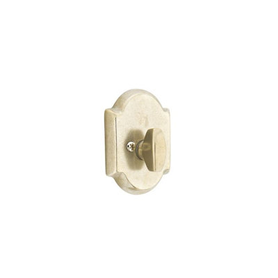 Sandcast #1 Single Sided Deadbolt Tumbled White Bronze Finish