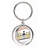 Personalized Bank Teller - Male Small Spinning Key Chain-106752954