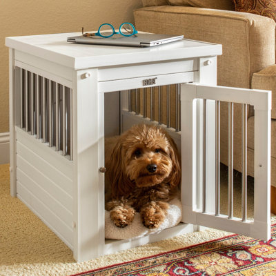 Southwick ECOFLEX Small Furniture Style Dog Crate in Antique White