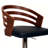 Hancock Swivel Adjustable Height Barstool with Pedestal Base in Faux Leather, Wood and Metal-50232312-63322041-89157370