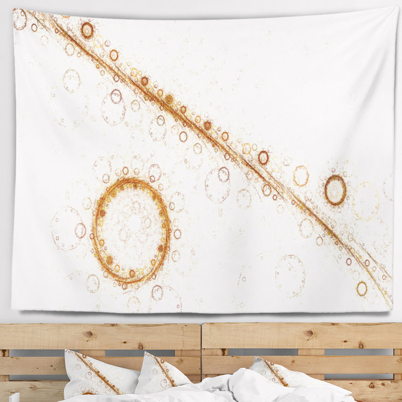 Abstract Polyester Tapestry, 32" H x 39" W
