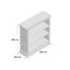Ancram 90cm H x 90cm W Standard Bookcase-90141482