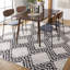 Burch Geometric Ivory/Black Area Rug-252893617
