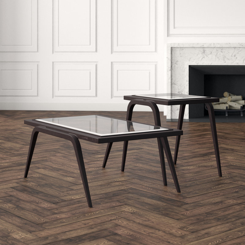 Mitchum 2 - Piece Coffee Table Set, Antique Copper